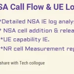 NSA call Flow and UE log analysis